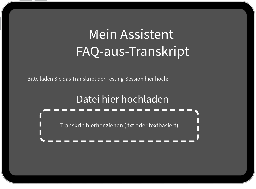 Assistent zur Generierung von FAQ-Fragen aus einer Aufzeichnung (Symbolbild)